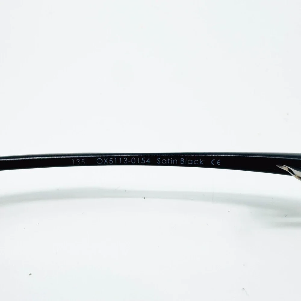 Oakley Lizard Eyeglasses Mens Black OX5113-0154 Titanium Semi Rimless 54-18-135